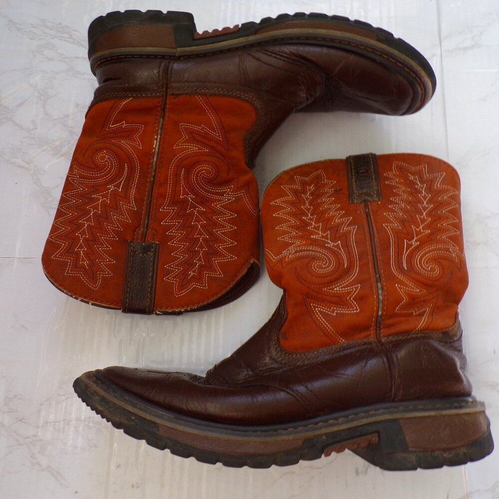 Rocky kids brown cowboy boots 3